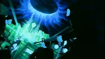 A father saves his daughter from being sexually assaulted by animals in a hentai film.