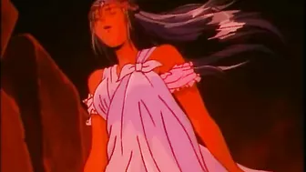 A father saves his daughter from being sexually assaulted by animals in a hentai film.