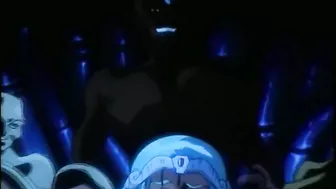 A father saves his daughter from being sexually assaulted by animals in a hentai film.