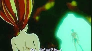 A father saves his daughter from being sexually assaulted by animals in a hentai film.