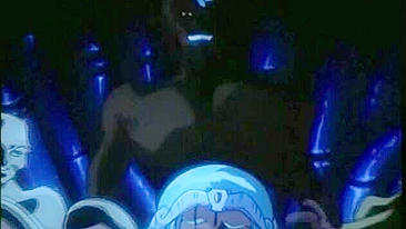 A father saves his daughter from being sexually assaulted by animals in a hentai film.