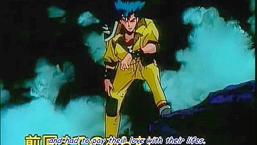 A father saves his daughter from being sexually assaulted by animals in a hentai film.