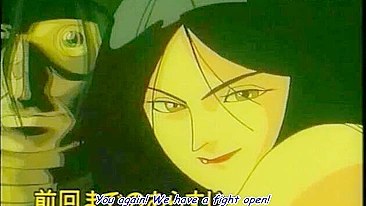 A father saves his daughter from being sexually assaulted by animals in a hentai film.