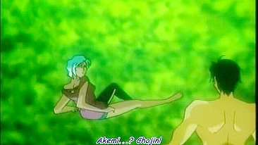 A father saves his daughter from being sexually assaulted by animals in a hentai film.