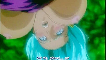 A father saves his daughter from being sexually assaulted by animals in a hentai film.