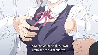 Hentai sisters gangbang and orgy on camera.