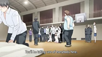 Hentai sisters gangbang and orgy on camera.