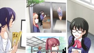 Hentai schoolgirl orgy with a sexy school president.