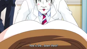 Dr. Maro's patient's wife was double-penetrated and bound while her husband watched on a hentai website.