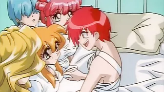 Hentai vampire schoolgirls defeat sex demons in a metropolis.