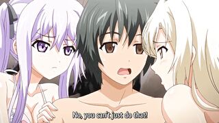 Hentai sex friends with busty beauties in public!