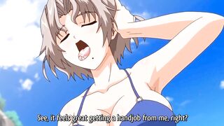 Hentai sex friends with busty beauties in public!