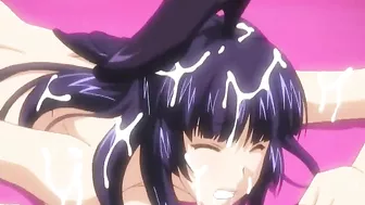 Princess busty gets double-penetrated in hentai.