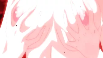 Princess busty gets double-penetrated in hentai.