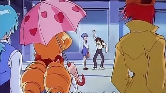 Hentai sex demon destroys hot redhead in a fight with sexy babe.