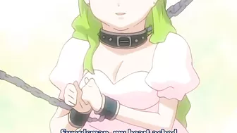 Revised sentence - Tower of Etruria's witch gets tentacled while hero looks on in hentai fantasy.