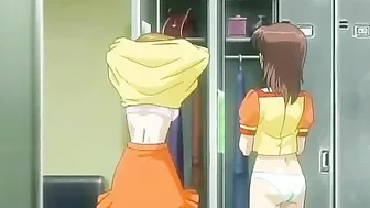 Burger shop employees engage in hentai-themed sexual acts during work hours.