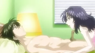 Sexy MILF and naughty niece engage in taboo incestuous sex on hentai website.