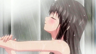 Hentai video - petite anime girl fucks muscular big guy in shower.