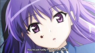 Horny hentai schoolgirl with big round tits and double penetration fantasies.