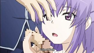 Horny hentai schoolgirl with big round tits and double penetration fantasies.