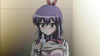 Horny hentai schoolgirl with big round tits and double penetration fantasies.