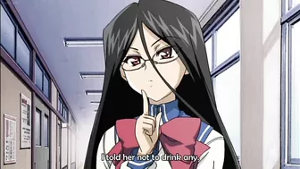 Horny hentai schoolgirl with big round tits and double penetration fantasies.