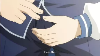 Horny hentai schoolgirl with big round tits and double penetration fantasies.