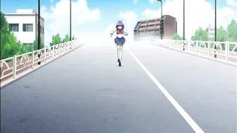 Horny hentai schoolgirl with big round tits and double penetration fantasies.