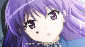 Horny hentai schoolgirl with big round tits and double penetration fantasies.