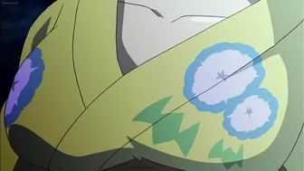 Horny hentai schoolgirl with big round tits and double penetration fantasies.