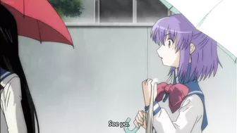 Horny hentai schoolgirl with big round tits and double penetration fantasies.