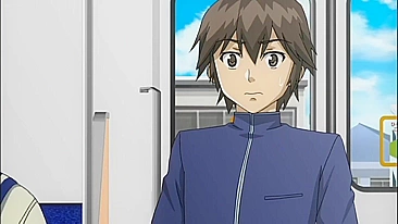 Horny hentai schoolgirl with big round tits and double penetration fantasies.