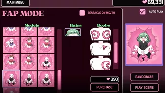 Hentai locker room scene with a sexy Lovecraftian tentacle monster and Saitama from One-Punch Man.