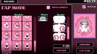 Hentai locker room scene with a sexy Lovecraftian tentacle monster and Saitama from One-Punch Man.