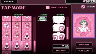 Hentai locker room scene with a sexy Lovecraftian tentacle monster and Saitama from One-Punch Man.