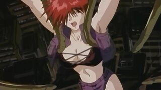 Sexy vampire hunts demonic beasts in a metropolis filled with hentai.