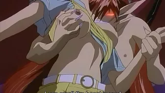 Sexy vampire hunts demonic beasts in a metropolis filled with hentai.