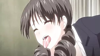 Sexy hentai landlady in a petite anime cosplay teaches naughty lessons.