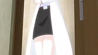 Sexy hentai landlady in a petite anime cosplay teaches naughty lessons.