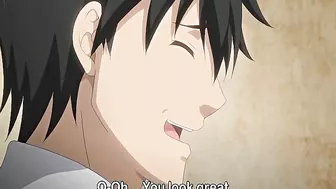 Sexy hentai landlady in a petite anime cosplay teaches naughty lessons.