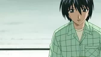 Rainy days bring out the kink in this petite teen's springtime blowjob. #Hentai