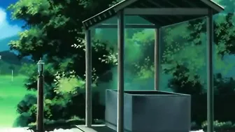 Rainy days bring out the kink in this petite teen's springtime blowjob. #Hentai