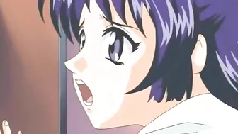 Blackmail leads to schoolgirl group sex on a hentai website.