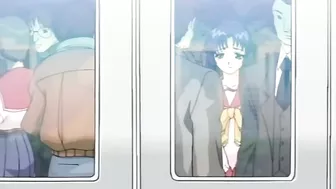 Blackmail leads to schoolgirl group sex on a hentai website.