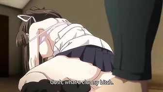 Hentai film with a Home Guard and an ugly sister in a blackmailing threesome. Hentai film with a Home Guard and an ugly sister in a blackmailing threesome.