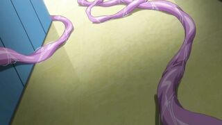 Frantic Tentacle-fucking hottie ravishes slutty schoolgirls with her octopus appendages. #Hentai