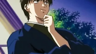 Seduced by her brother, a hentai babe eagerly pleasures his hard cock.