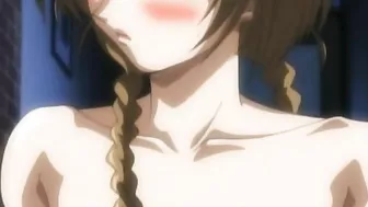 Seduced by her brother, a hentai babe eagerly pleasures his hard cock.