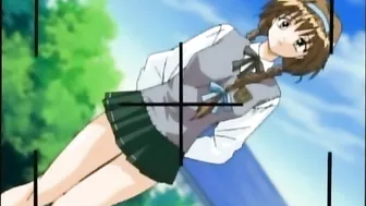 Seduced by her brother, a hentai babe eagerly pleasures his hard cock.